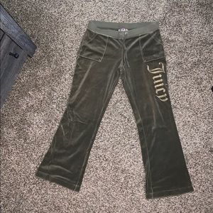 Olive Green Boot Cut Juicy Couture Track Pants